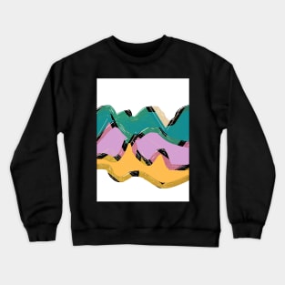 Wavelength abstract art Crewneck Sweatshirt